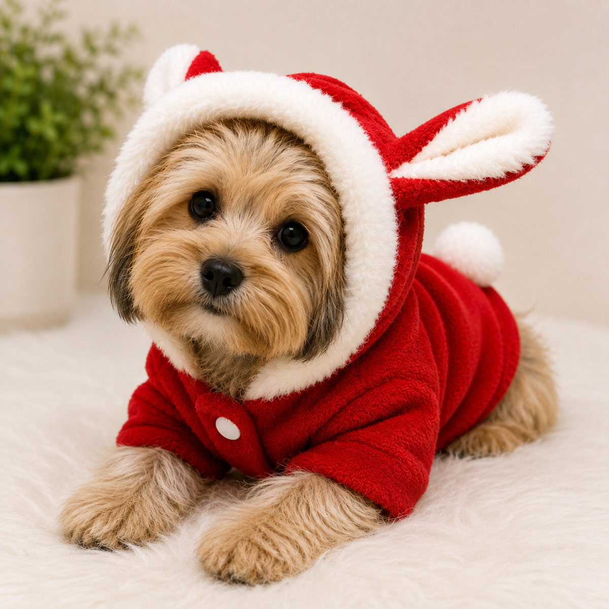 PawJoy Warm Fleece Pet Hoodie for Cats & Dogs