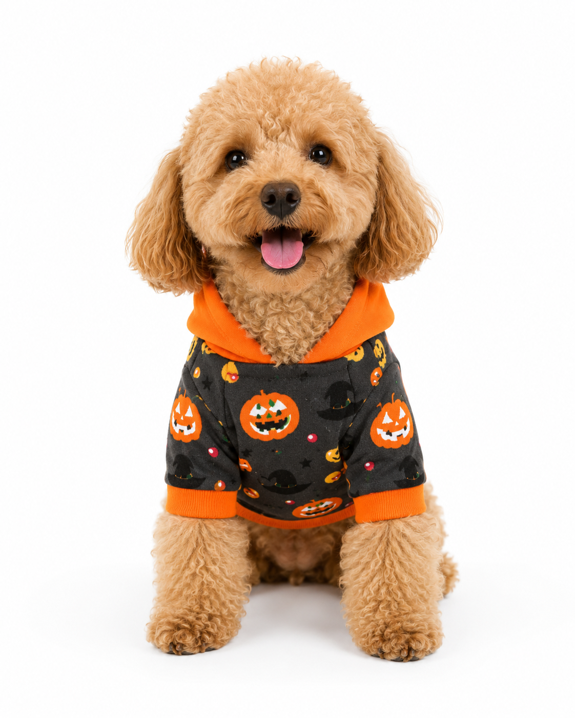 Halloween Pumpkin Hoodie for Dogs & Cats